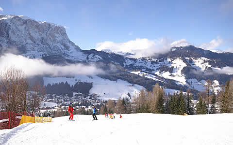 Piste da sci nelle Dolomiti