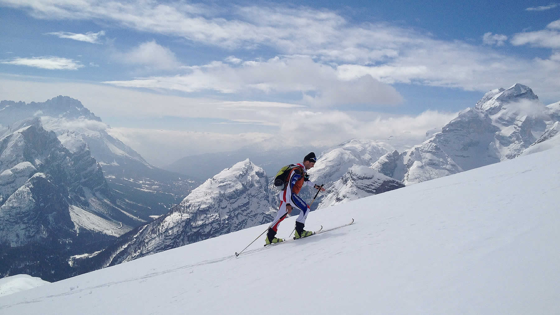 Ski mountaineering Dolomites